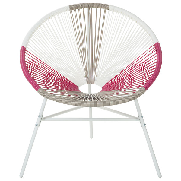 BELIANI - Lot de 2 chaises de jardin ACAPULCO Rose fushia - large