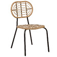 BELIANI - Lot de 4 chaises de jardin PRATELLO Naturel - vignette