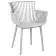 BELIANI - Lot de 4 chaises de jardin PESARO Gris clair - vignette