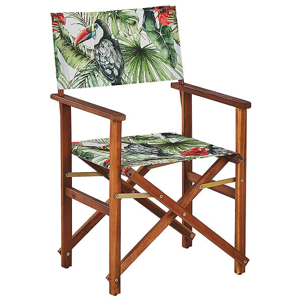 BELIANI - Lot de 2 chaises de jardin CINE Acacia Vert - large