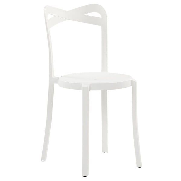 BELIANI - Lot de 4 chaises de jardin CAMOGLI Blanc - large