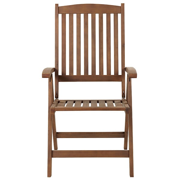 BELIANI - Chaise de jardin AMANTEA Acacia Marron foncé - large