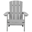 BELIANI - Chaise de jardin ADIRONDACK Gris clair - vignette