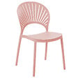 BELIANI - Lot de 4 chaises de jardin OSTIA Rose pastel - vignette