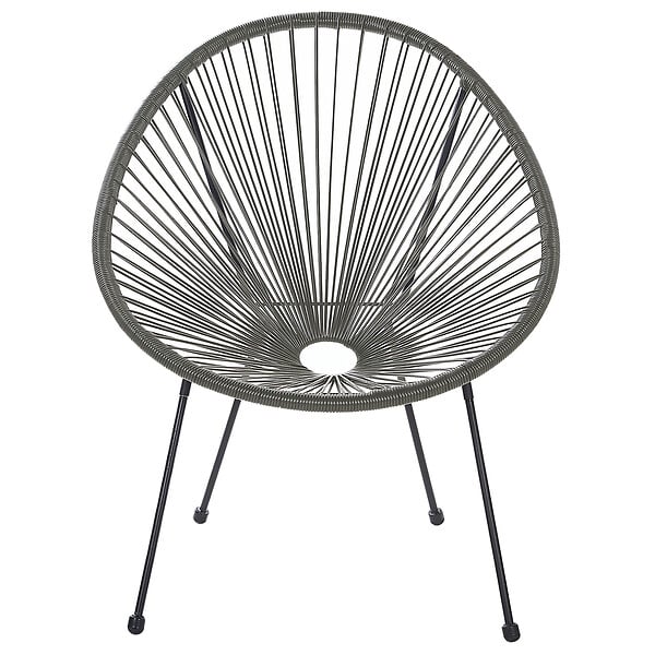 BELIANI - Chaise de jardin ACAPULCO II Gris foncé - large