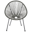 BELIANI - Chaise de jardin ACAPULCO II Gris foncé - vignette
