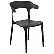 BELIANI - Lot de 4 chaises de jardin GUBBIO Noir - vignette