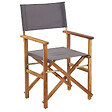 BELIANI - Lot de 2 chaises de jardin CINE Acacia Gris - vignette