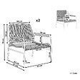 BELIANI - Lot de 2 chaises de jardin PRASIMO Naturel - vignette