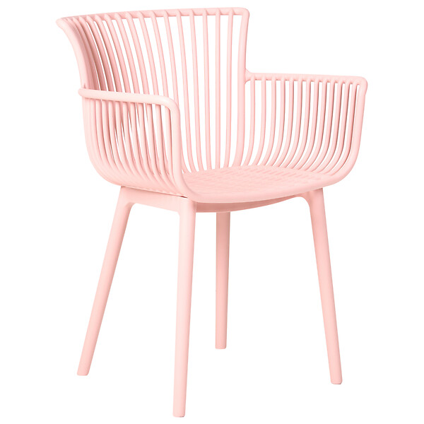 BELIANI - Lot de 4 chaises de jardin PESARO Rose - large