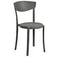 BELIANI - Lot de 4 chaises de jardin VIESTE Gris foncé - vignette