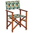 BELIANI - Lot de 2 chaises de jardin CINE Acacia Multicolore - vignette