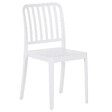BELIANI - Lot de 4 chaises de jardin SERSALE Matière synthétique Blanc - vignette