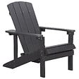 BELIANI - Chaise de jardin ADIRONDACK Gris foncé - vignette