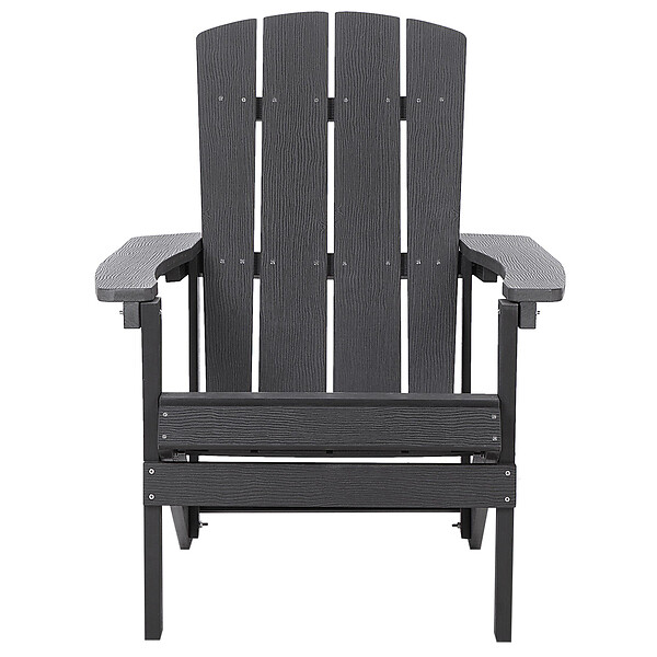 BELIANI - Chaise de jardin ADIRONDACK Gris foncé - large