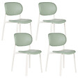 BELIANI - Lot de 4 chaises de jardin MUSANO Vert - vignette