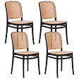 BELIANI - Lot de 4 chaises de jardin PLOSE Beige - vignette