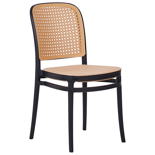 BELIANI - Lot de 4 chaises de jardin PLOSE Beige - large