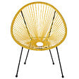 BELIANI - Chaise de jardin ACAPULCO II Jaune - vignette