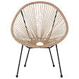 BELIANI - Chaise de jardin ACAPULCO II Naturel - vignette