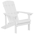 BELIANI - Chaise de jardin ADIRONDACK Blanc - vignette