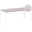 BELIANI - Table de salle à manger de jardin SOVARETO 180 cm 90 cm Imitation bois Gris clair - vignette