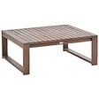 BELIANI - Table basse de jardin TIMOR 90 cm 75 cm Bois d\'acacia certifié Marron foncé - vignette