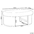 BELIANI - Table basse de jardin LIVADEIA 60 cm 96 cm Rotin Naturel - vignette