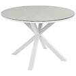BELIANI - Table de salle à manger de jardin MALETTO 120 cm 120 cm Verre Taupe - vignette