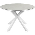 BELIANI - Table de salle à manger de jardin MALETTO 120 cm 120 cm Verre Taupe - vignette