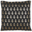 BELIANI - Lot de 2 coussins décoratifs LEROY Coton 45 x 45 cm Noir Motif de Noël - vignette