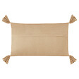BELIANI - Lot de 2 coussins décoratifs CAESIA Coton 30 x 50 cm Beige Unicolore - vignette