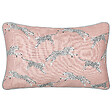 BELIANI - Lot de 2 coussins décoratifs ARALES Coton 30 x 50 cm Rose pastel Motif animal - vignette