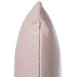 BELIANI - Lot de 2 coussins décoratifs PASQUE Velours 45 x 45 cm Rose Unicolore - vignette