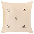BELIANI - Lot de 2 coussins décoratifs TALINUM Velours 45 x 45 cm Beige Motif animal - vignette