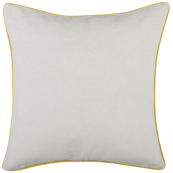 BELIANI - Lot de 2 coussins décoratifs CANDYTUFT 45 x 45 cm Jaune Motif de plante - large