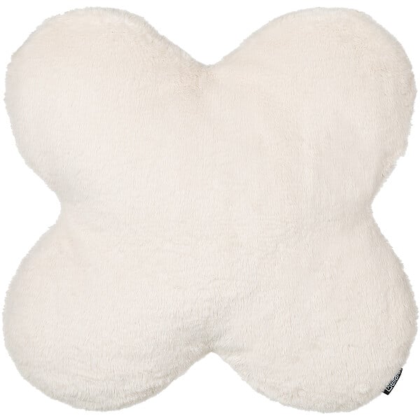 BELIANI - Lot de 2 coussins décoratifs ACHILLEA Fourrure synthétique 54 x 54 cm Beige Unicolore - large