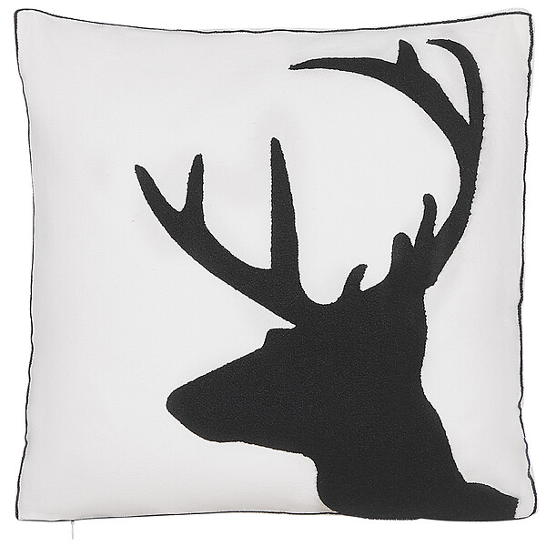 BELIANI - Lot de 2 coussins décoratifs SHADRACK Coton 45 x 45 cm Blanc Motif de Noël - large