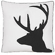 BELIANI - Lot de 2 coussins décoratifs SHADRACK Coton 45 x 45 cm Blanc Motif de Noël - vignette