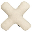 BELIANI - Lot de 2 coussins décoratifs HESPERIS Bouclé Beige Unicolore - vignette