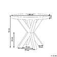 BELIANI - Table de salle à manger de jardin OLBIA 90 cm 90 cm Béton Gris - vignette
