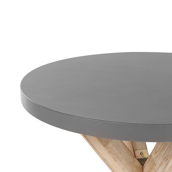 BELIANI - Table de salle à manger de jardin OLBIA 90 cm 90 cm Béton Gris - large