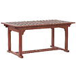 BELIANI - Table de salle à manger de jardin extensible TOSCANA 160/220 cm 90 cm Acacia Marron foncé - vignette