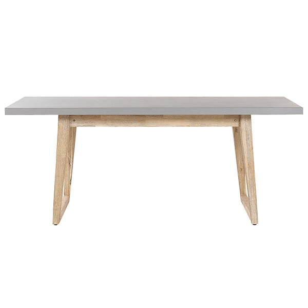 BELIANI - Table de salle à manger de jardin ORIA 180 cm 90 cm Béton Gris - large