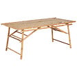 BELIANI - Table de salle à manger de jardin TINDARI 180 cm 90 cm Bambou Marron clair - vignette