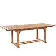 BELIANI - Table de salle à manger de jardin extensible JAVA 160/220 cm 90 cm Acacia Marron clair - vignette