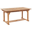 BELIANI - Table de salle à manger de jardin extensible JAVA 160/220 cm 90 cm Acacia Marron clair - vignette