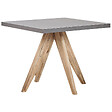 BELIANI - Table de salle à manger de jardin OLBIA 90 cm 90 cm Béton Gris - vignette