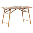 BELIANI - Table de salle à manger de jardin MOLISE 120 cm 69 cm Bambou Marron clair - vignette