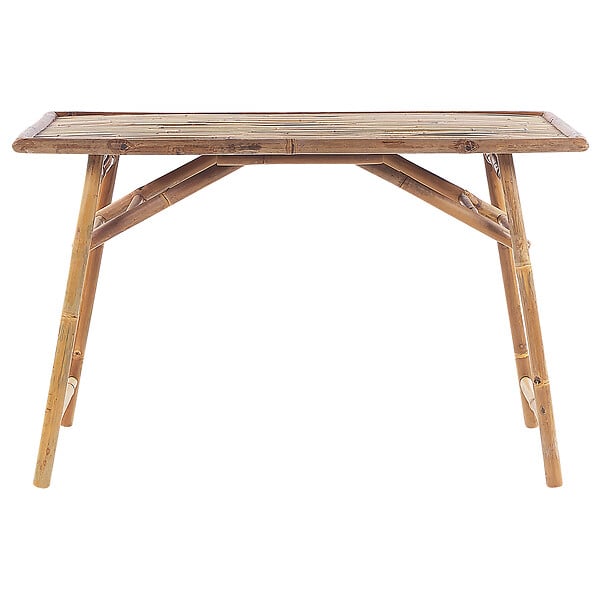 BELIANI - Table de salle à manger de jardin MOLISE 120 cm 69 cm Bambou Marron clair - large